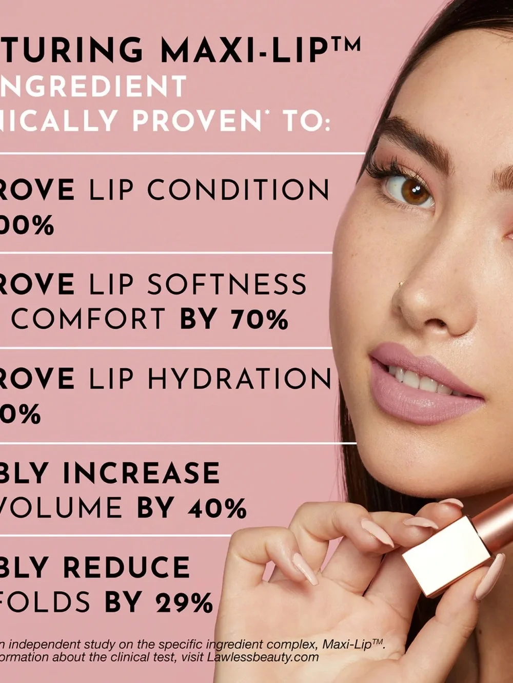 LAWLESS Forget the Filler Lip-Plumping Line-Smoothing Satin Cream Lipstick